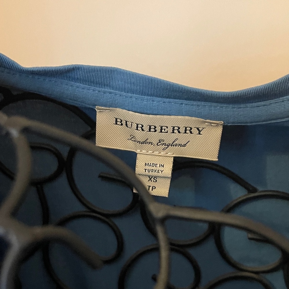 Burberry Blue Garment with Black Detailing